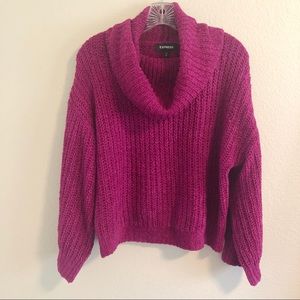 EXPRESS | Chenille Cowl Neck Sweater